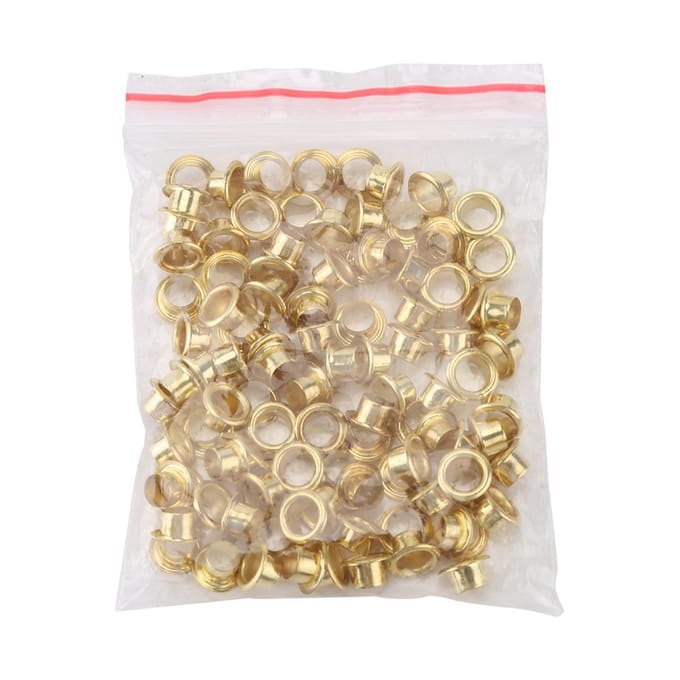 Pince à poinçonner pour trous de ceinture, outil de réglage des œillets avec 100 œillets creux à pression facile white