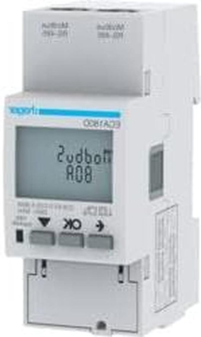 Energiemeter - Stroommeter - Energieverbruik Meten - Directe Meting 80A - 2 Module - Wit