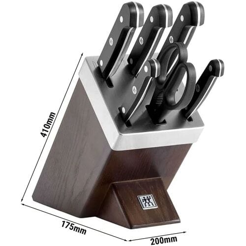 ZWILLING GOURMET SharpBlock - Zelfslijpend messenblok - 7 stuks - Bruin