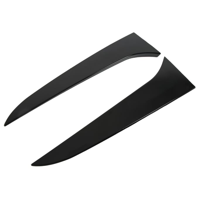 1 Paar Achterruitspoiler Glanzend Zwart ABS Plastic Zijvleugel Afdekking Sierlijst voor X1 E84 2009?2015 black