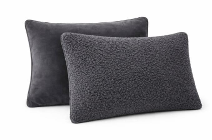 Sherpa Comfort Kussenslopen – Velvet & Sherpa – 2× 60×70 cm - Grey