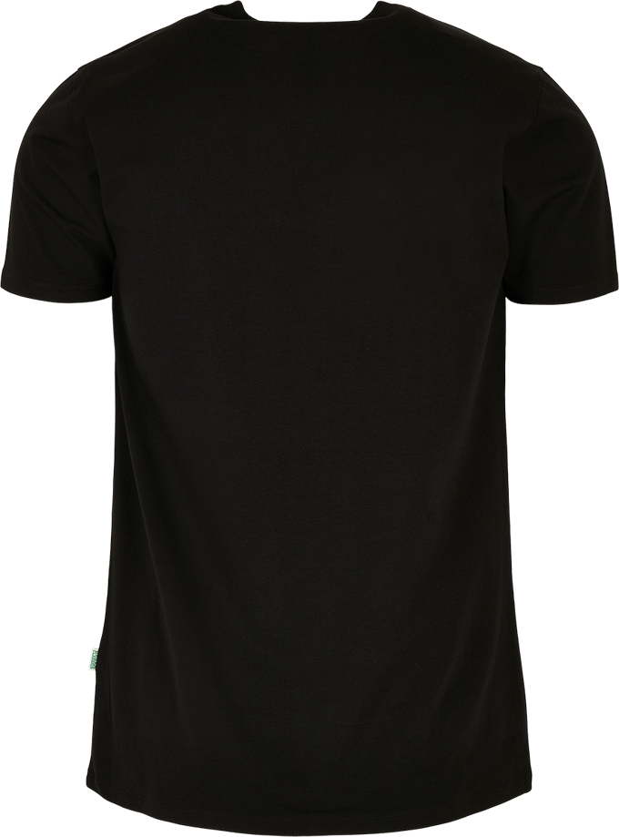 Urban Classics Organic Fitted Stretch Heren T-shirt - zwart - S