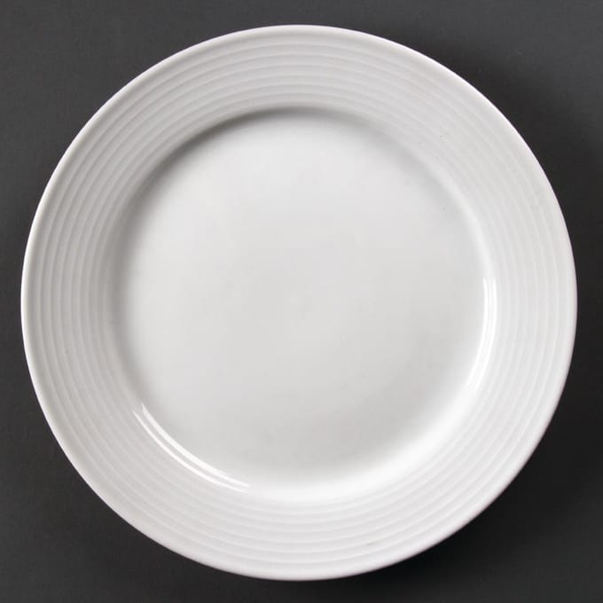 Olympia Linear borden met brede rand | Ø 25 cm | 12 Stuks