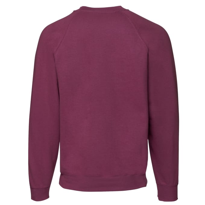 Fruit of the Loom Heren Klassiek Raglan Sweatshirt (Bourgondië)