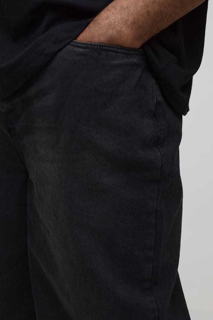 Plus Essential Relaxed Fit Jeans | Charcoal | Size 54