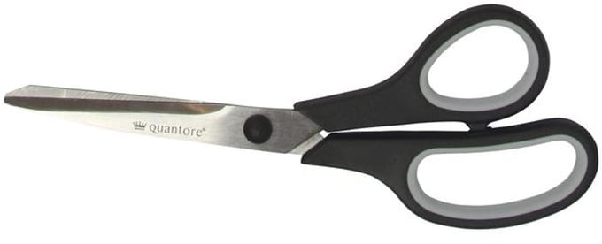 Schaar Quantore 210mm soft grip zwart | 12 stuks