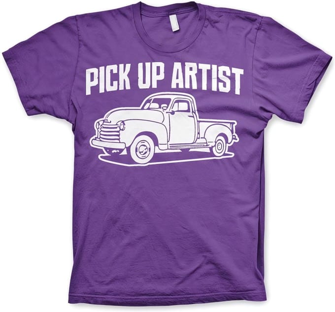 Hybris Pick-up artist T-shirt paars
