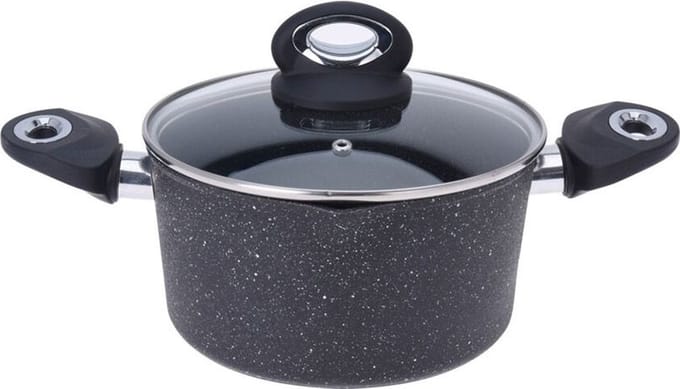Excellent Houseware Braadpan Met Deksel - Ø20Cm - Gesmeed Aluminium