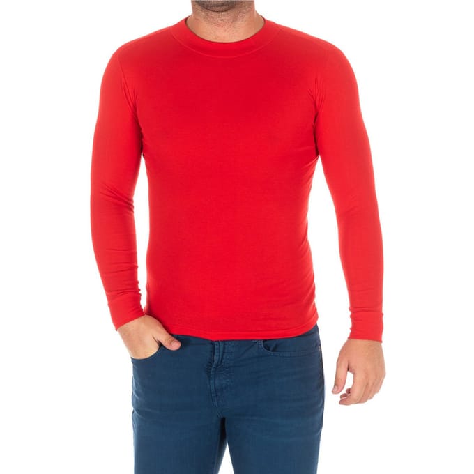 T-shirt met lange mouwen en halfhoge kraag 1625-H man