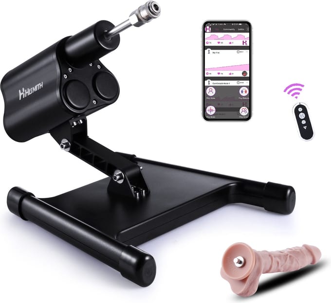 Pro 3 Premium® Seksmachine Smart APP met dildo en remote Compact en krachtig!