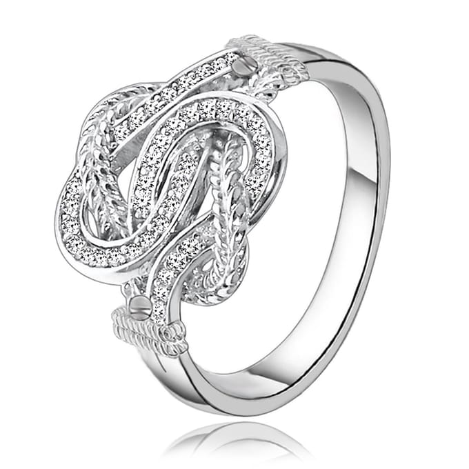 Juwelier Zwartevalk zilveren mattenklopper ring - 21.220-1/16½