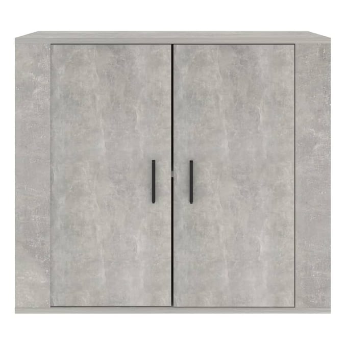 vidaXL - Dressoir - 80x33x70 - cm - bewerkt - hout - betongrijs