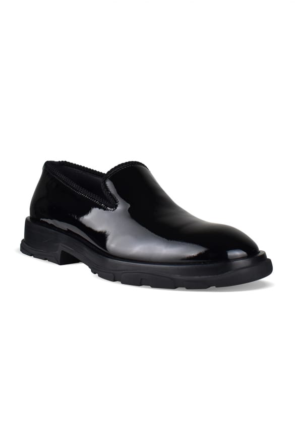 Alexander McQueen instaploafers met loopvlak zwart