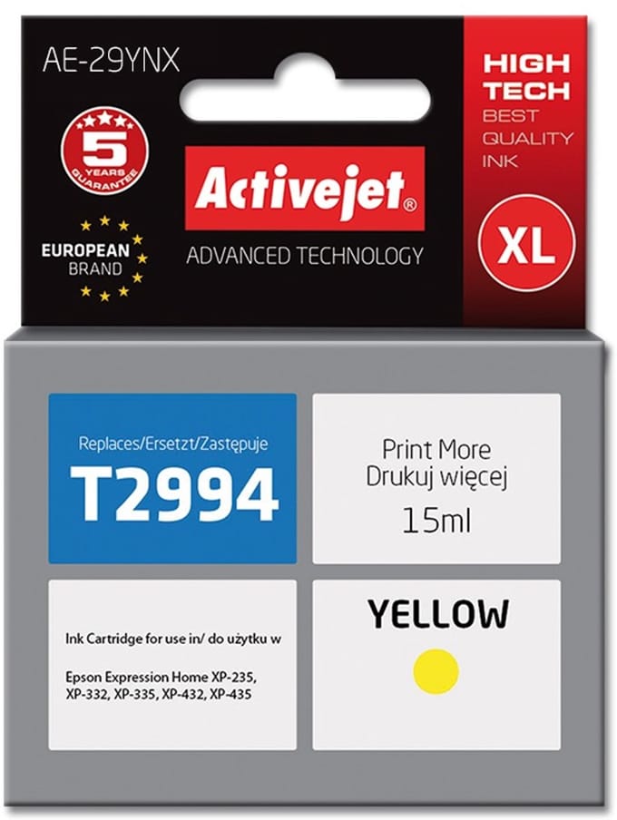 ActiveJet Supreme AE-29YNX - XL - yellow - ink cartridge (alternative for: Epson T2994)
