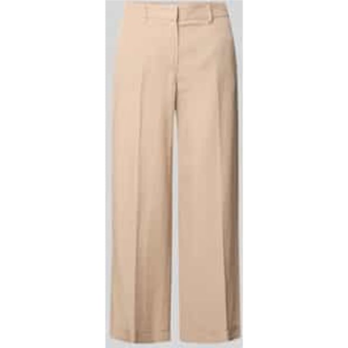Stoffen broek met persplooien model 'OLESSA'