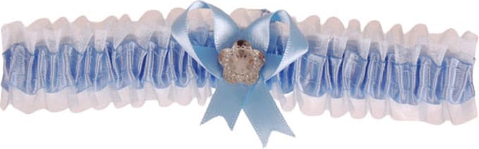 Kousenband blauw