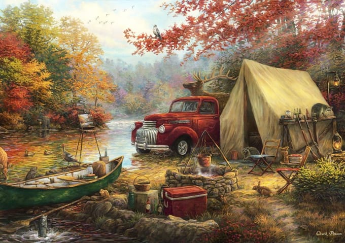 Grafika puzzel Chuck Pinson - landschap Share the Outdoors - 1500 stukjes.