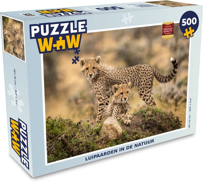 Puzzel Luipaard - Jong - Natuur - Legpuzzel - Puzzel 500 stukjes