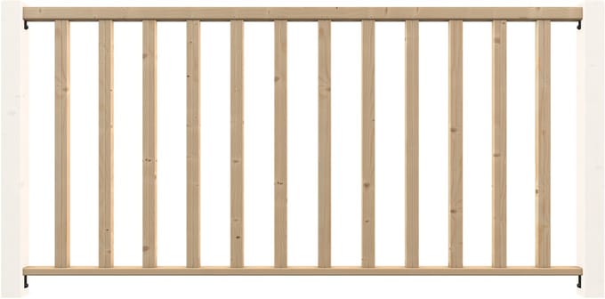 Kordo - Vulklemkit voor houten balustrade - CLARO - Vurenhout - 1,93 m