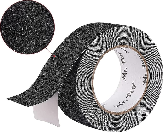 Antislip rubber trap strip - zelfklevende tape - 5m - 50mm