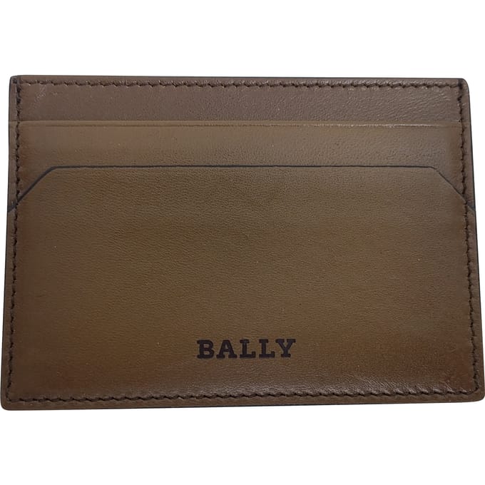 Bally Kaarthouder in Bruin Leer