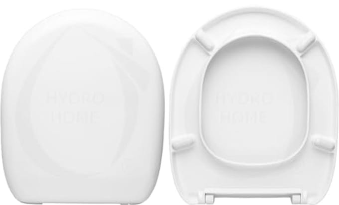 Duroplast Toilet Seat White with Adjustable Hinges - Made in Italy