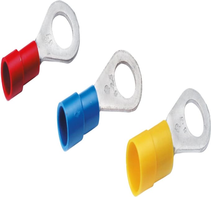 Cimco geïsoleerde ringkabelschoen vertind 0,5-1mm² M8 - rood per 100 stuks (180027)
