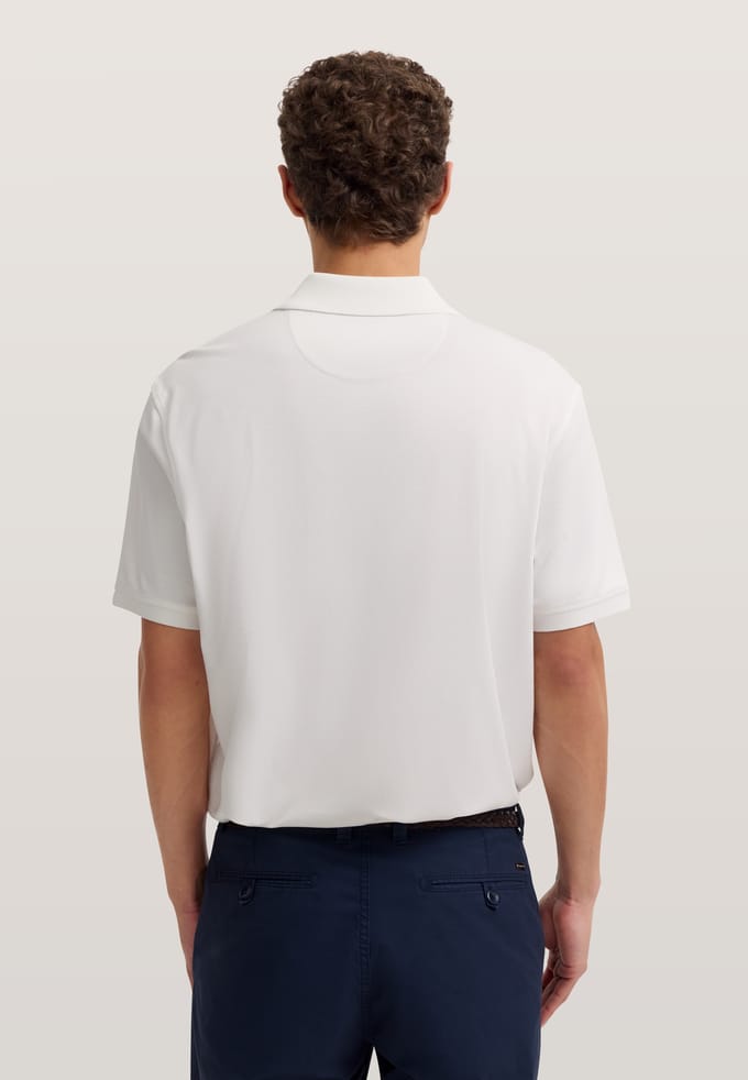 Bugatti Herren Poloshirt met korte ritssluiting