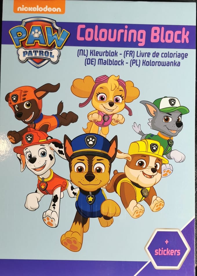 Paw Patrol Kleurboek met Stickers