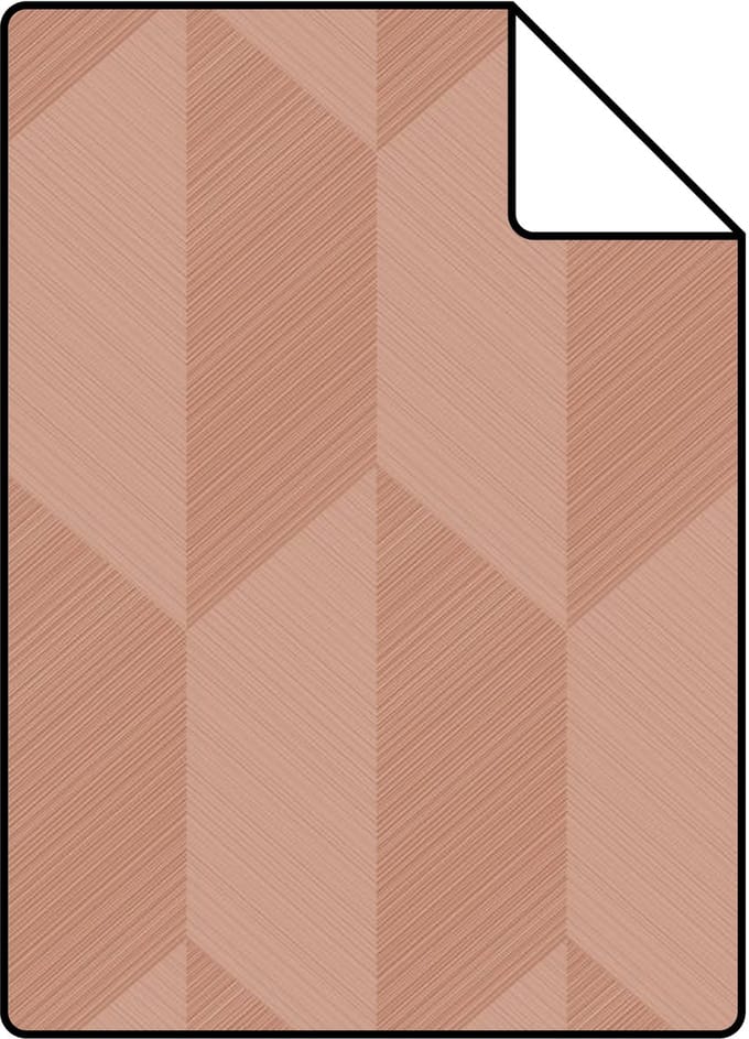 Proefstaal Origin Wallcoverings behang 3D-motief terracotta - 26.5 x 21 cm - 348034-S