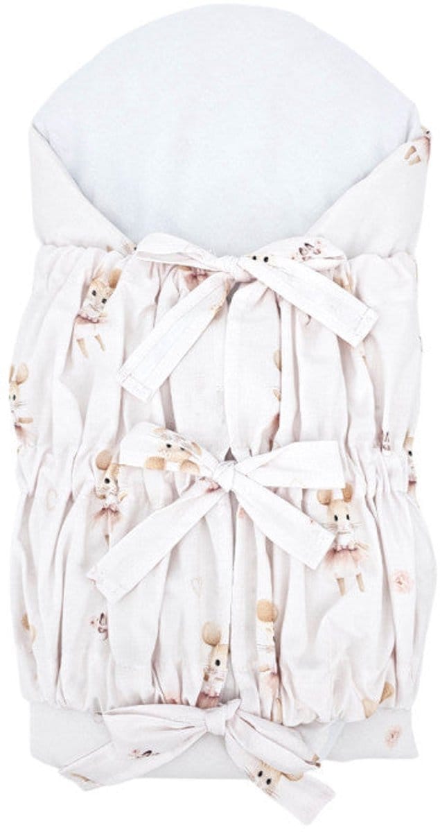 Printed Cotton Swaddle Blanket Ballerina Mouse