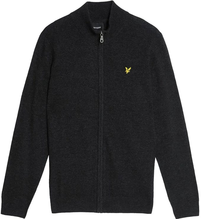 Lyle & Scott Kn2102vc Trui Met Volledige Rits Zwart S Man