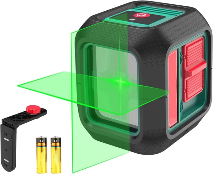 ApexArte® Kruislijnlaser - Bouwlaser - Lijnlaser met Statief - Zwart