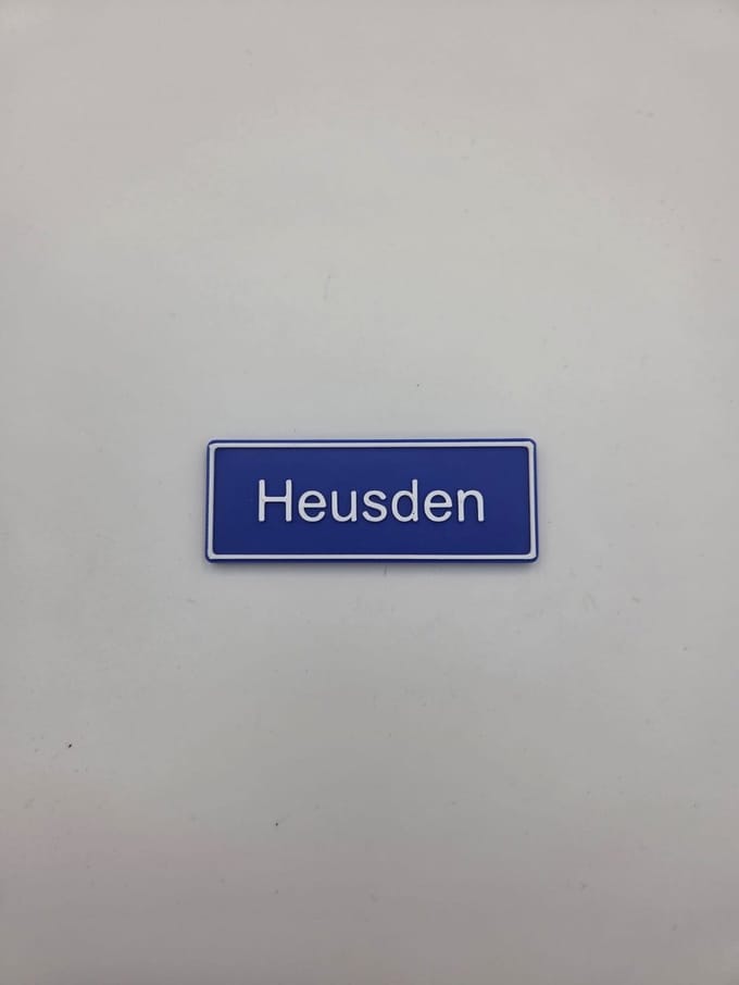 Koelkast Magneet plaatsnaam 8 X 3 CM Heusden