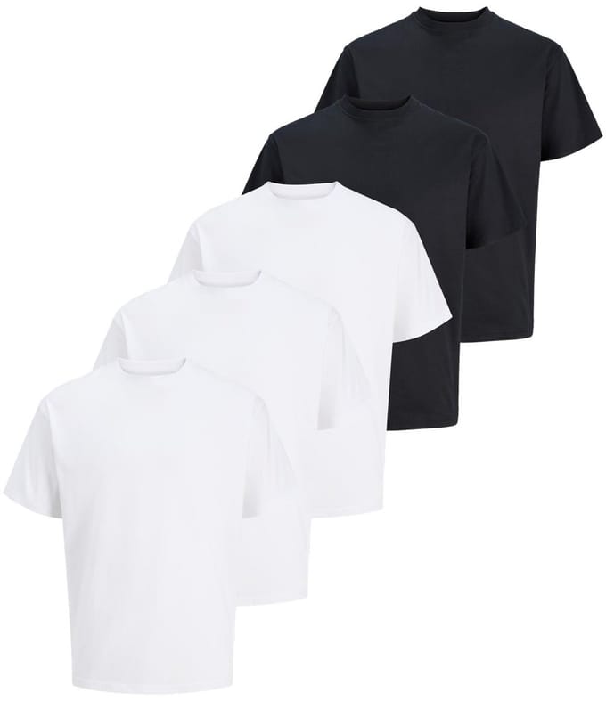 Jack & Jones Heren t-shirt 5 pack Relaxed