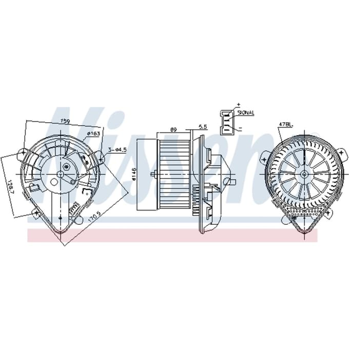Binnenventilator NISSENS 87179