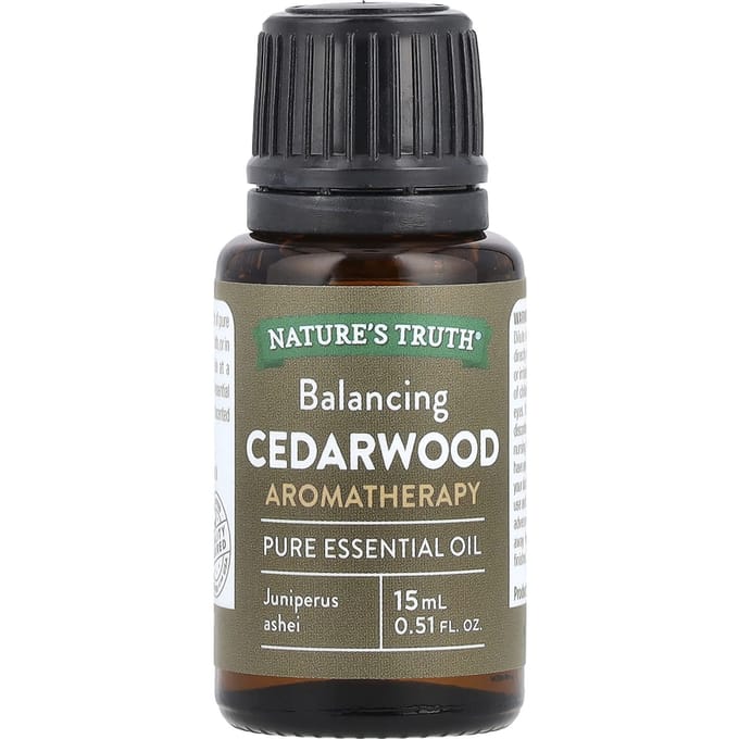 Nature'S Truth, Pure Essential Oil, Balancing Cedarwood, 0.51 Fl Oz (15 Ml)