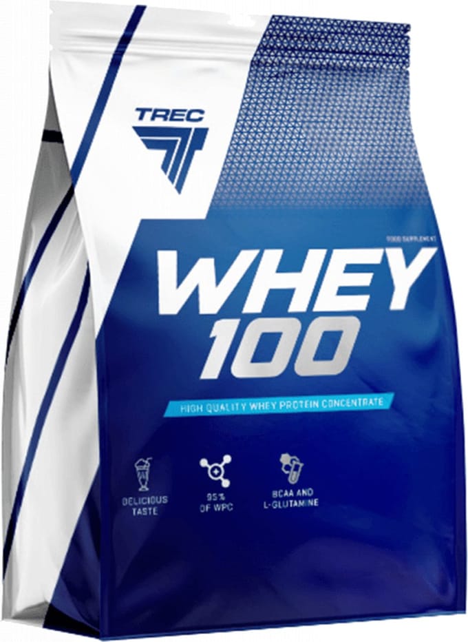 Trec Nutrition Whey 100 (2275g) Double Chocolate - Eiwitten - Wei-eiwit concentraat