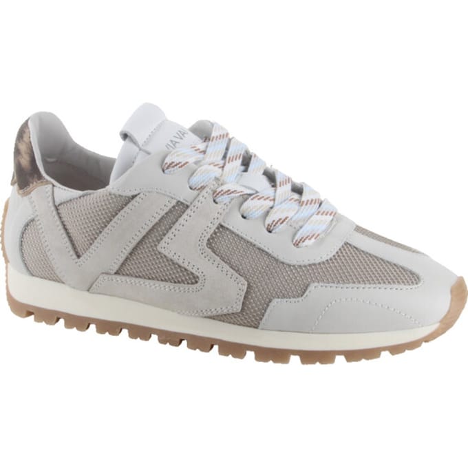 VIA VAI Scott Kenzie Sneakers Dames - Leer,Mesh,Su�de - Wit