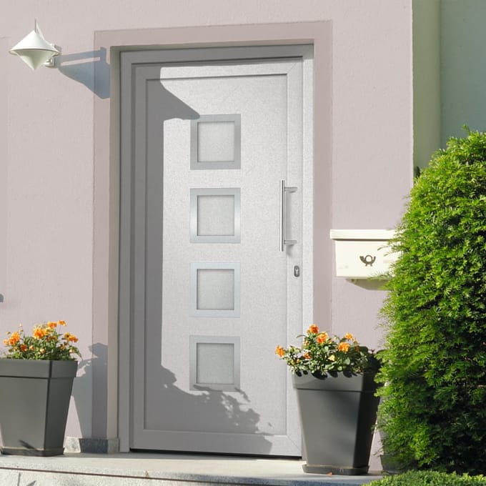 vidaXL - Voordeur - 98x208 - cm - wit