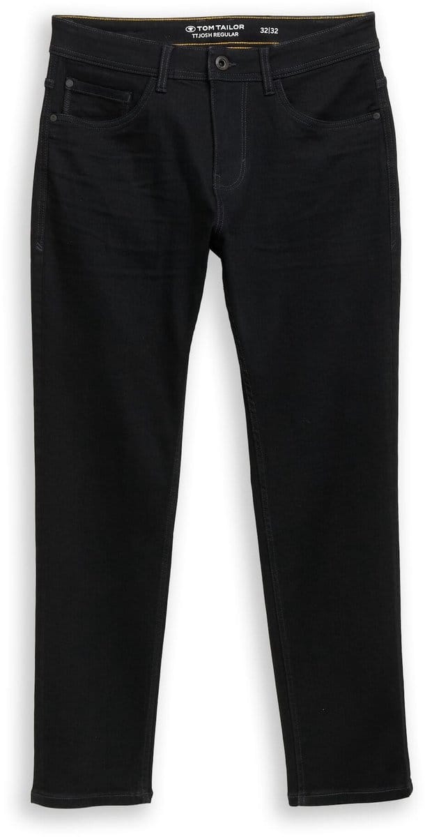 Tom Tailor - TTJOSH REGULAR SLIM-jeans met stretch - Maat 36/34 - black denim