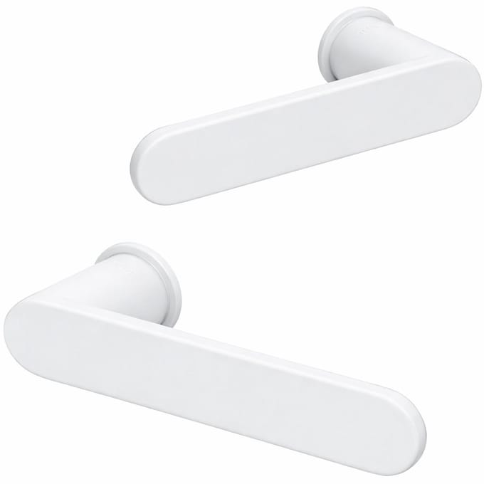 ELIOT® Deurklink op rond minimalistisch rozet - mat wit SO 103 SR Wit