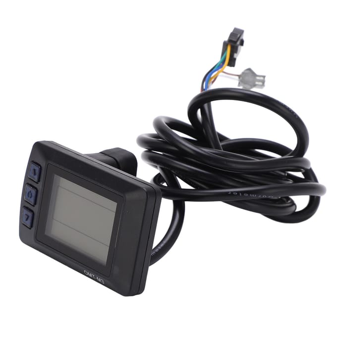 36V 48V Elektrische Fiets LCD OMTM36 Display Bedieningspaneel Waterdicht LCD Display Meter voor Elektrische black