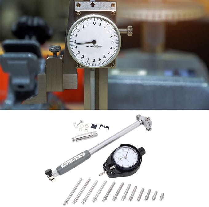 Dailygoods - Meetinstrument voor Binnen Diameter van 50-160 mm (Aluminium)