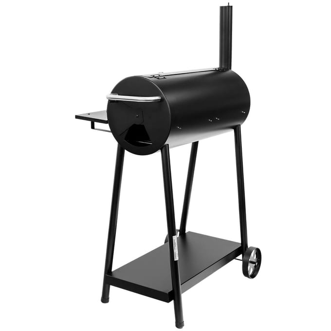 Mega-M Barrel - Houtskoolbarbecue - Met schoorsteen - Ingebouwde thermometer - Dubbel grillrooster