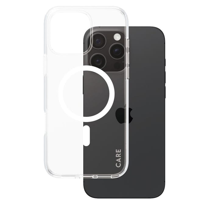 CARE by PanzerGlass Flagship Case - Transparant Urban Combat w. - Wit MagSafe iPhone 16 Pro Max
