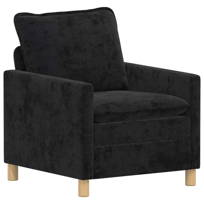 vidaXL - Bank - Zwart - 76 - x - 81 - x - 87,5 - cm - Polyester