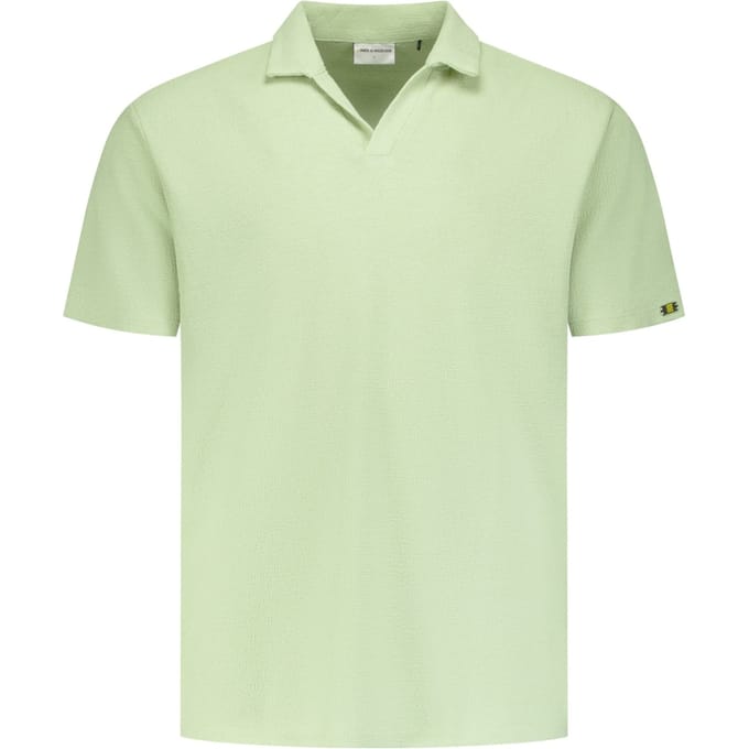 No Excess Polo V Solid Jacquard Green Größe: XXL | Poloshirts Outlet | Herren | Grün