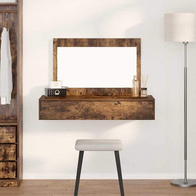 vidaXL - Kaptafel - Bruin - 100 - x - 40 - x - 70 - cm - Bewerkt - hout