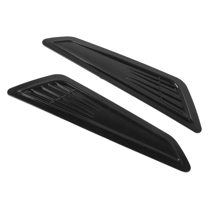 1 Paar Motorkap Luchtinlaat Scoop Cover Uitstekende Warmteafvoer Sportieve Look Slagvast Motorkap Lucht black